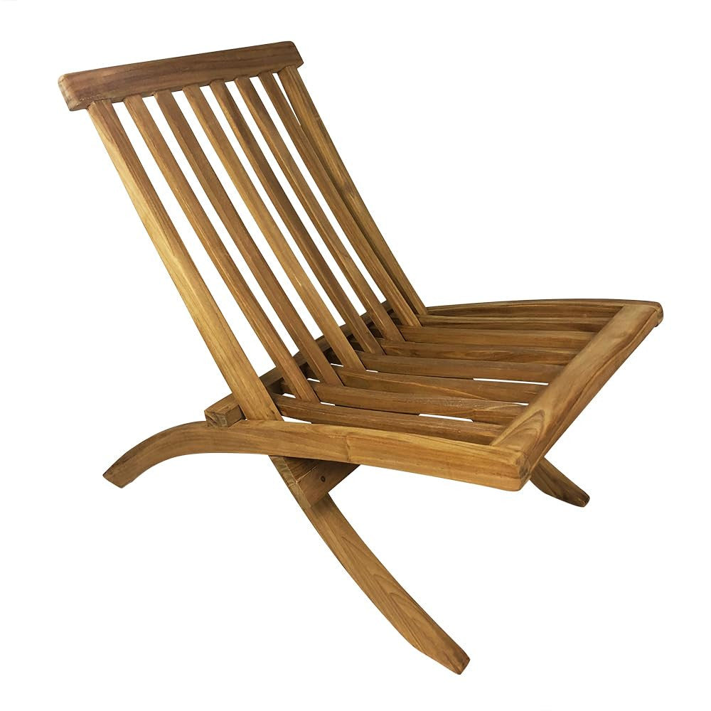 Poltrona Pieghevole Camel Design Ergonomico Salvaspazio in Legno Teak