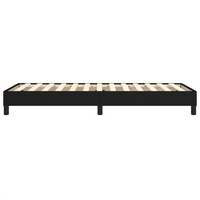 Struttura Letto a Rete a Molle Nero 90x200 cm in Tessuto 3120486