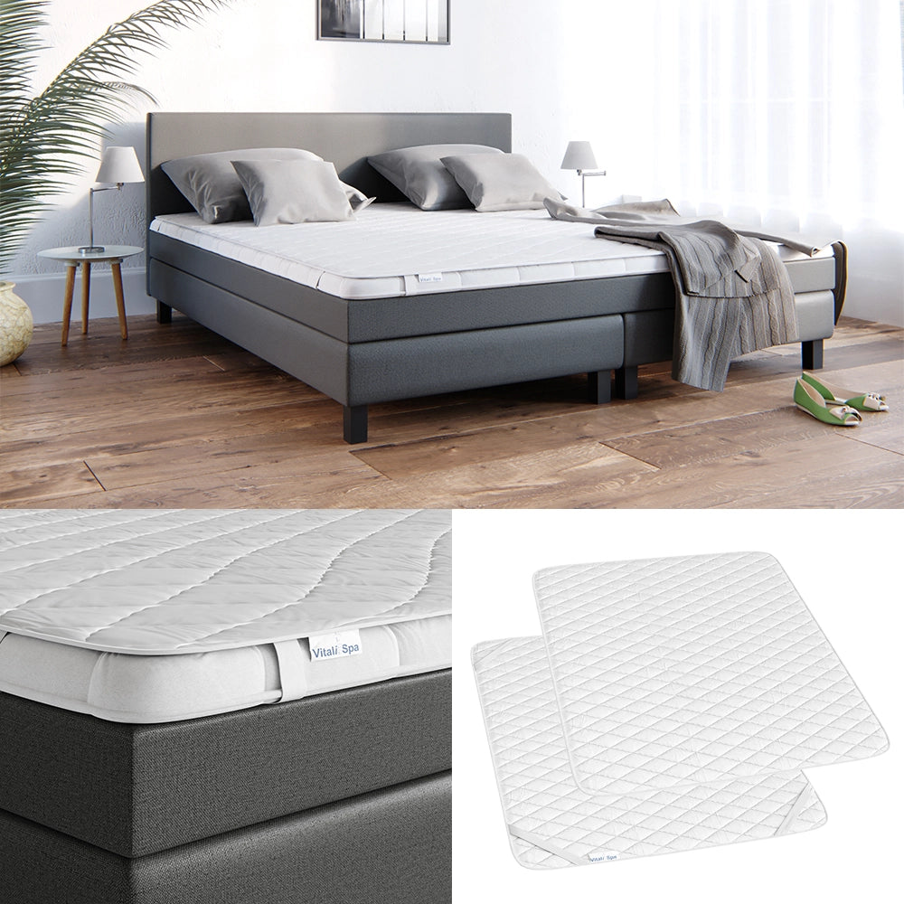 Vitalispa Сoprimaterasso Bianco 160 x 200 cm Cuciture