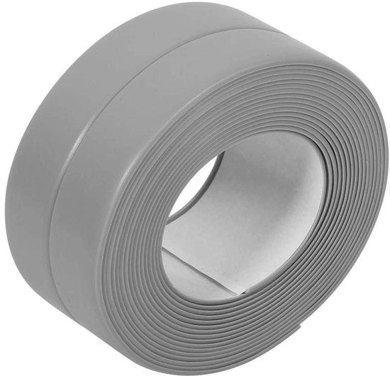 Afdichting Strip Acquapatica Plus - Striscia di Sigillatura Autoadesiva per Cucina e Bagno - Facile da Installare Chiusura di Contorno - Duraturo - 38mm x 3.2m - Decorazione di Contorno per Terrazza e Vasca da Bagno.