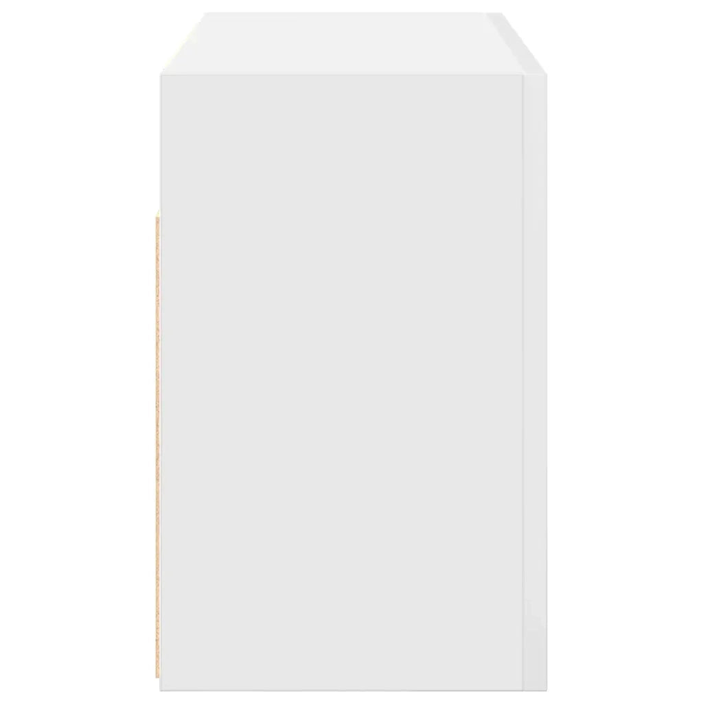 Mobile da Bagno a Parete Bianco 60x25x40cm in Legno Multistrato