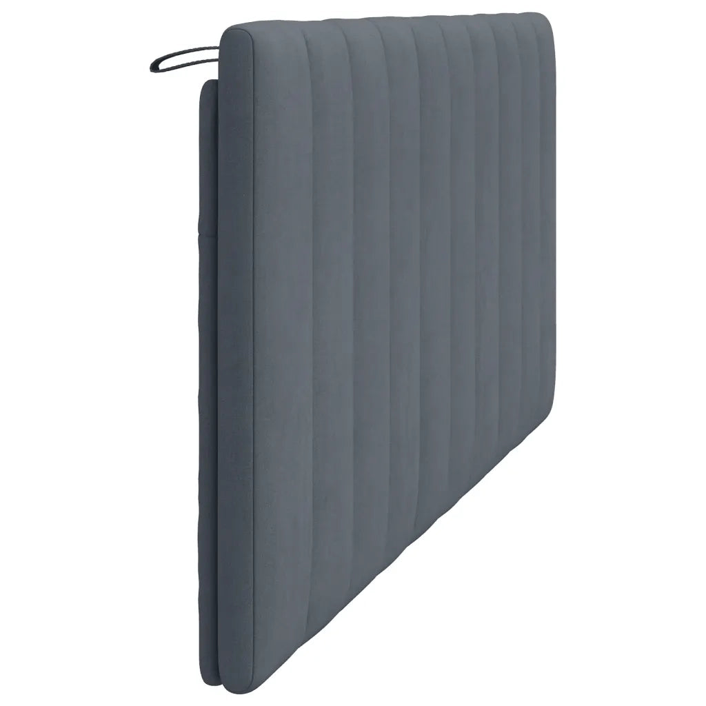 Cuscino Testiera Hanko Grigio Scuro 183 cm in Velluto 374688