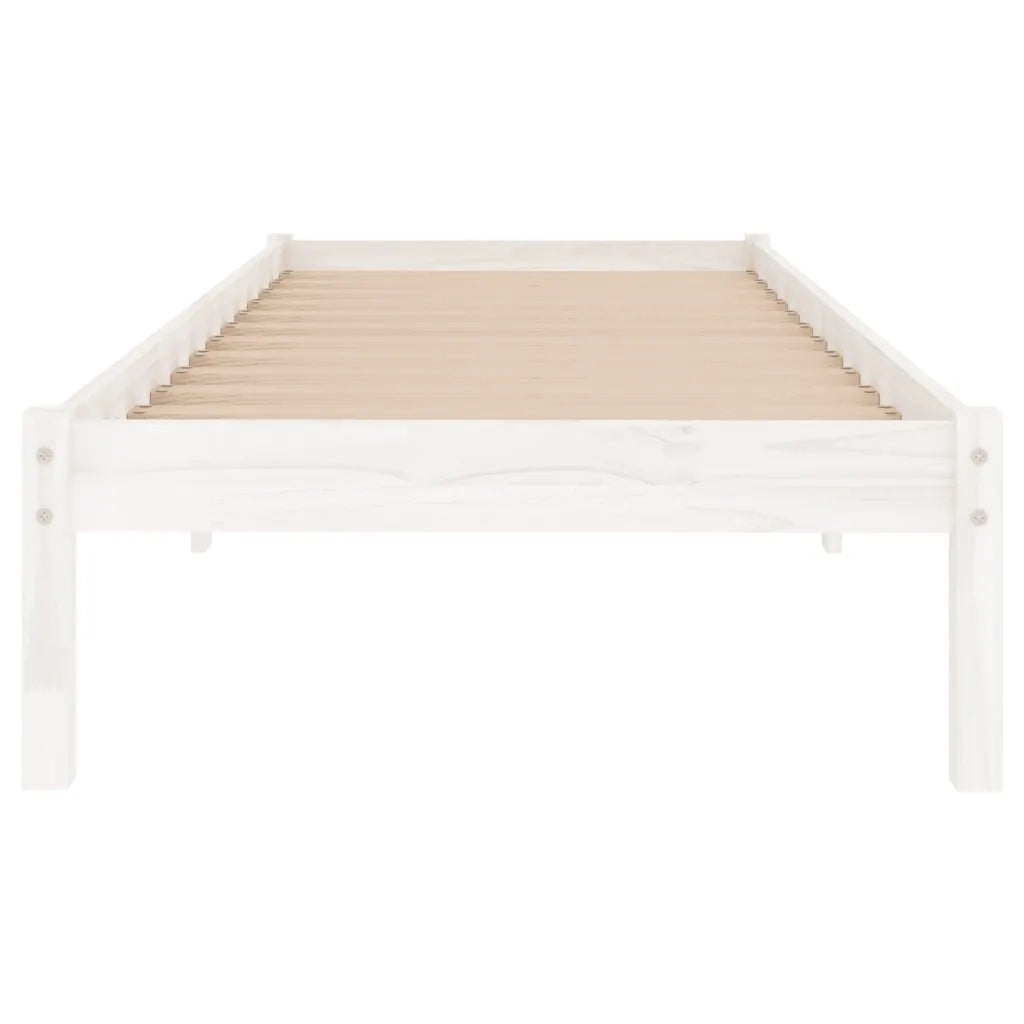 Giroletto Bianco in Legno Massello 90x190 cm Single 809983