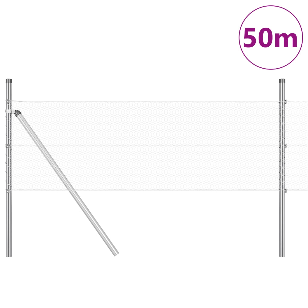 Recinzione Esagonale  0.4x50 m in Acciaio Galvanizzato