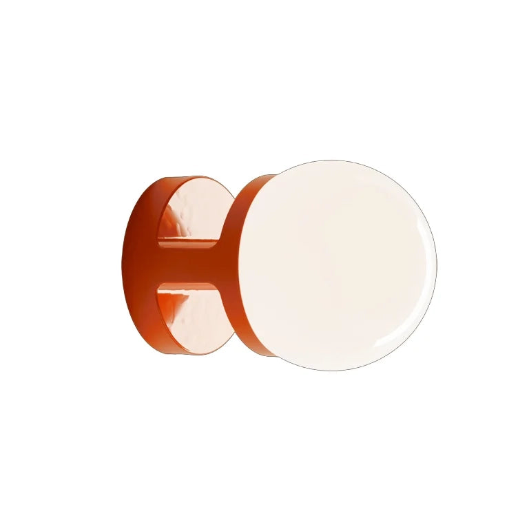 Applique Vintage Decò Habea Ceramica Arancio Volpe 1 Luce E27