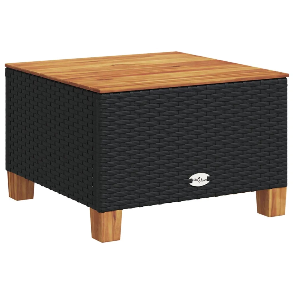 Set Divani da Giardino 10pz con Cuscini in Polyrattan Nero 3261983