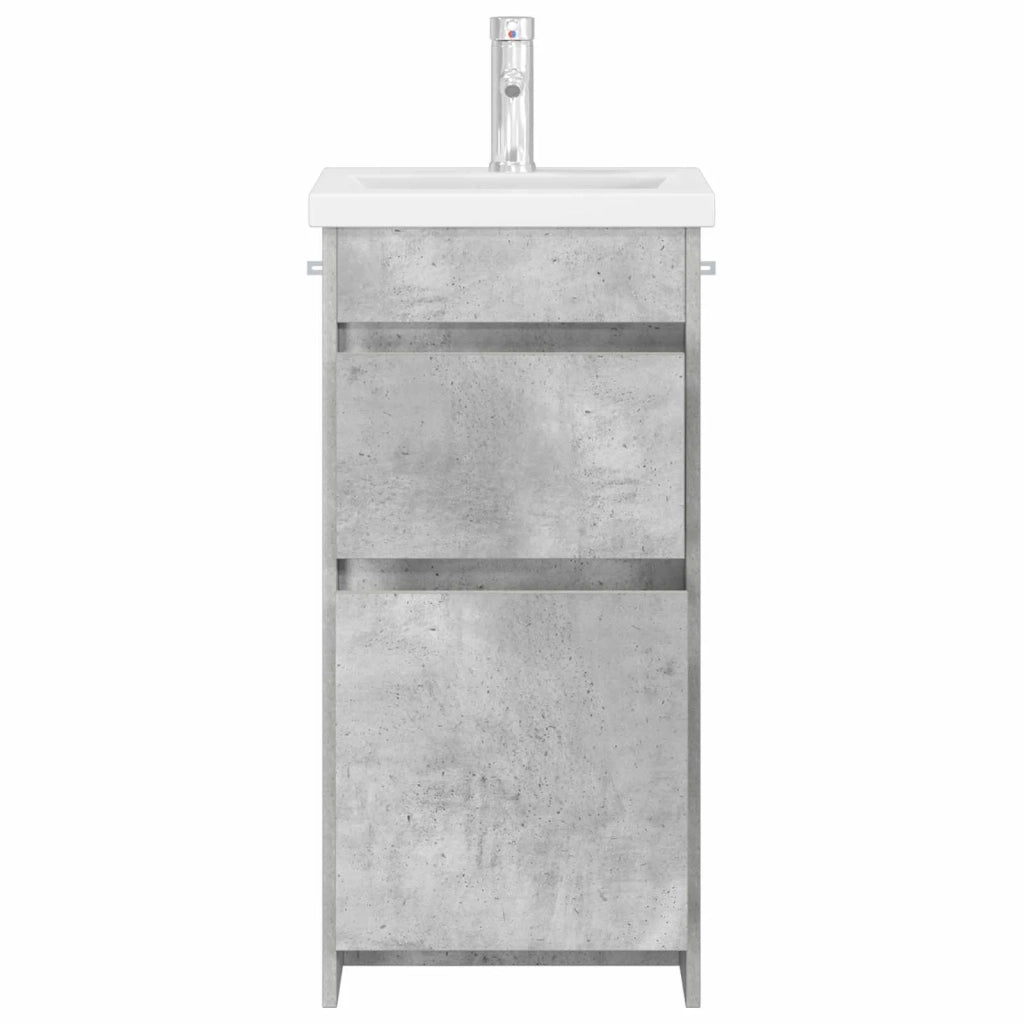 Mobile da bagno con lavabo Grigio Cemento 42 x 40 x 84,5 cm 890723