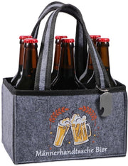 Borsa da Uomo con Tasca per Birra - Regalo Grottesco - Regalo di Compleanno - Regalo di Natale - Regalo Personalizzato - 1 Pezzo - Borsa da Birra