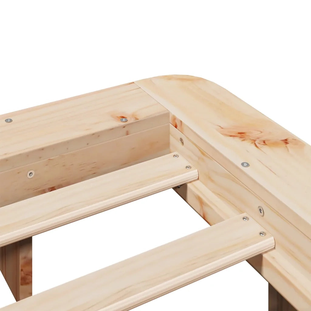 Letto senza Materasso 120x190 cm in Legno Massello di Pino 850677