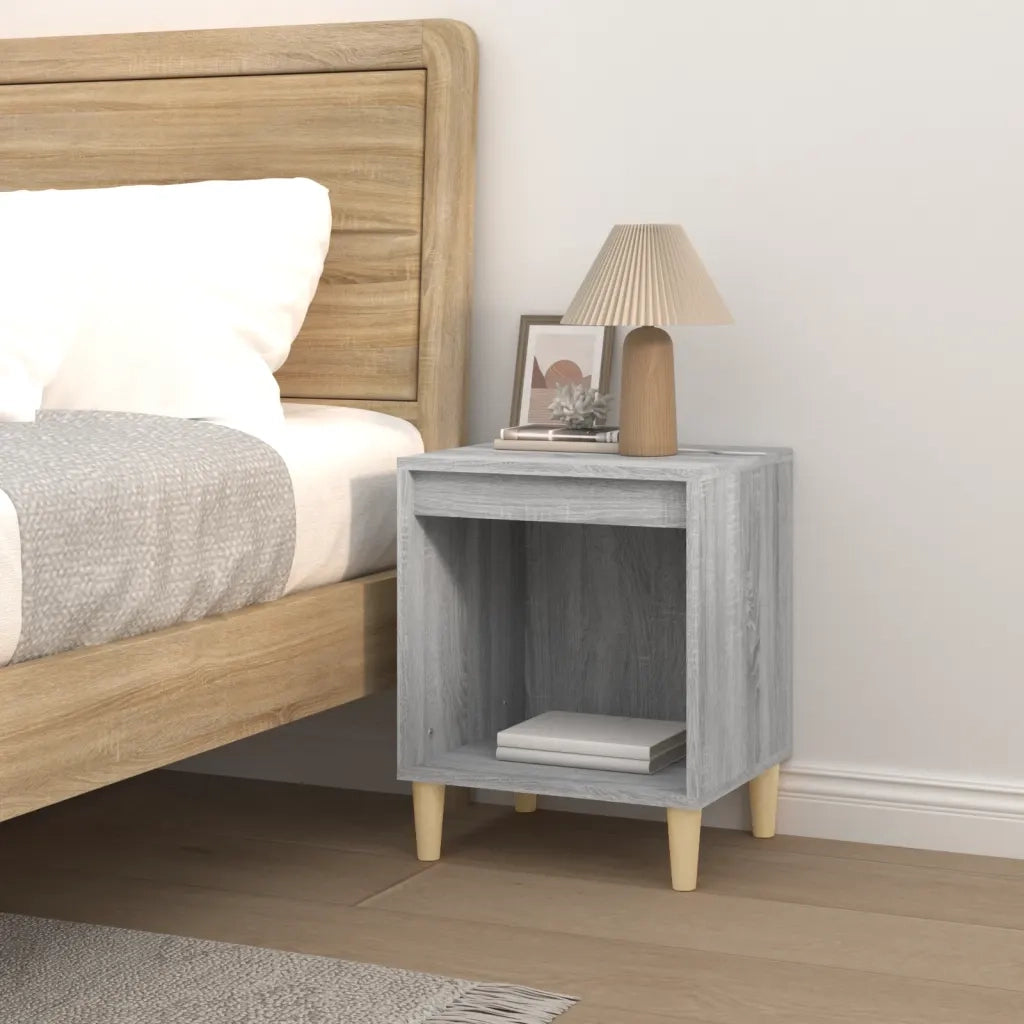 Comodino-Tavolino da notte Grigio Sonoma 40x35x50 cm 571800