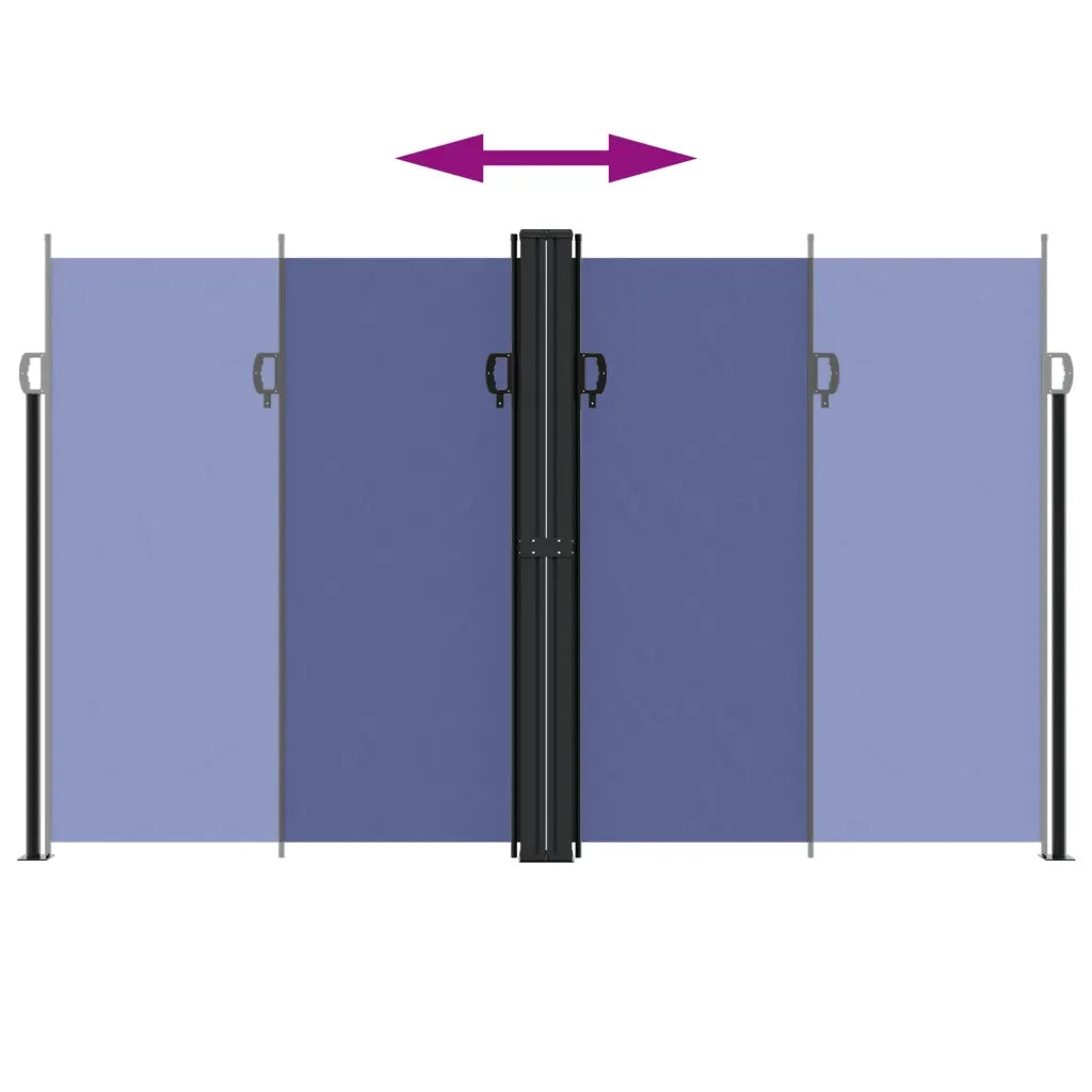 Tenda da Sole Laterale Retrattile Blu 200x1000 cm 4004761