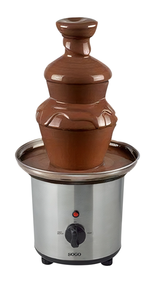 Fontana di cioccolato elettrica 3 livelli, cascata cioccolato 700g, acciaio inox 100W feste party - SOGO