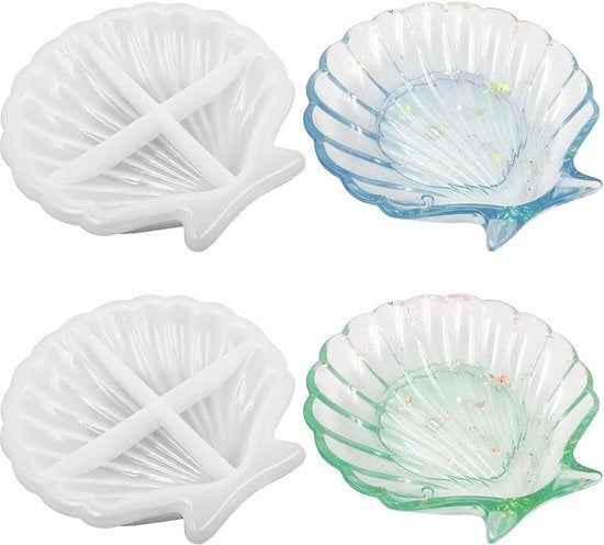 Due pezzi di silicone per mallare resine per la lavorazione della resina e la creazione di gioielli