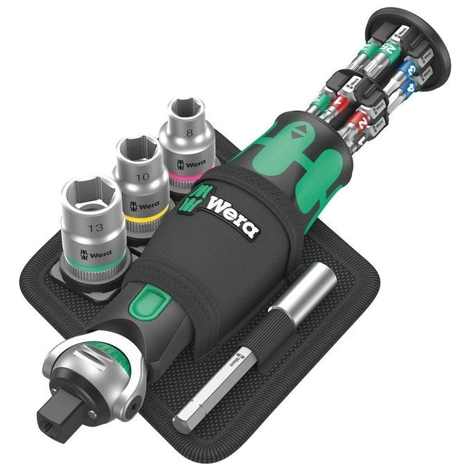 Wera 05004281001 chiave a cricchetto 18 pz Nero, Verde