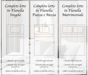 Set Lenzuola 100% cotone di flanella Effetto Melangiato Tinto in Filo Singolo, Piazza Mezza, Matrimoniale Federe Bicolore  - Dove/Blu - Singolo