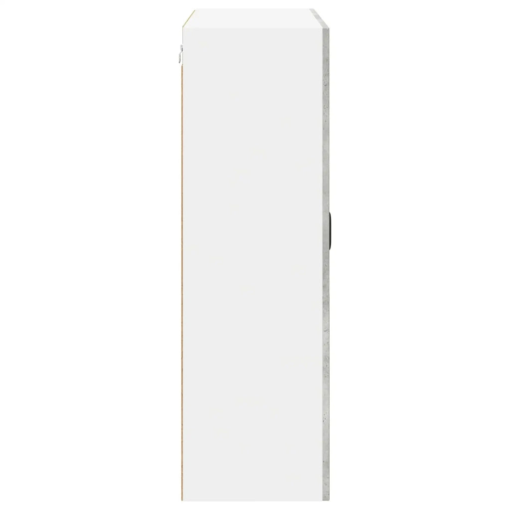 Mobile in vetro da parete LUCCA Grigio Cemento 80 x 31 x 100 cm 885158