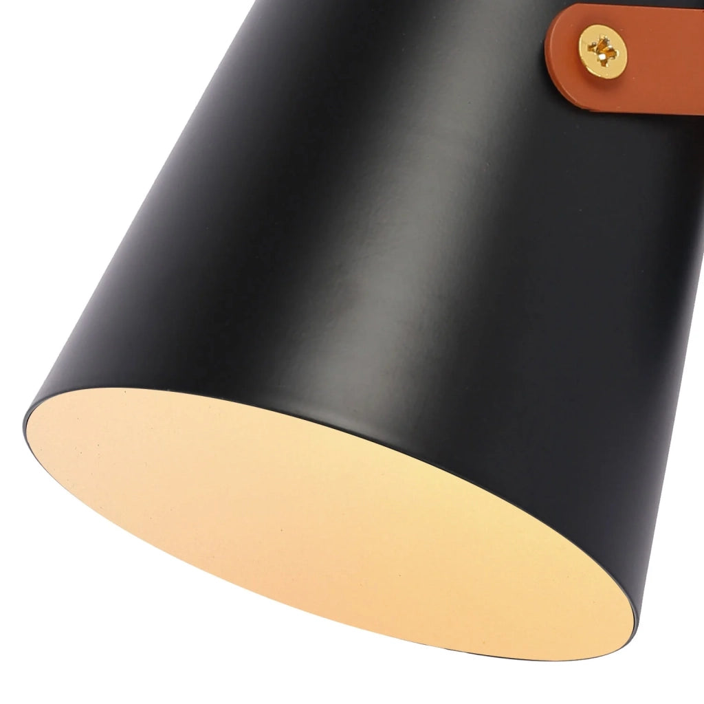 LÚZETE - LAMPADA DA PARETE NERO/MARRONE EGIL