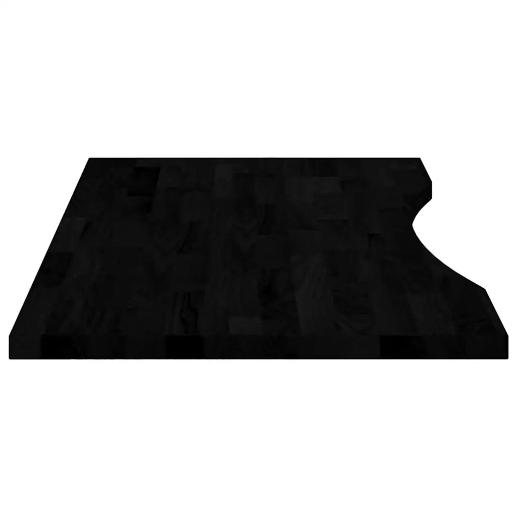 Piano Scrivania Marrone Scuro 100x50x2,5 cm in Rovere Massello