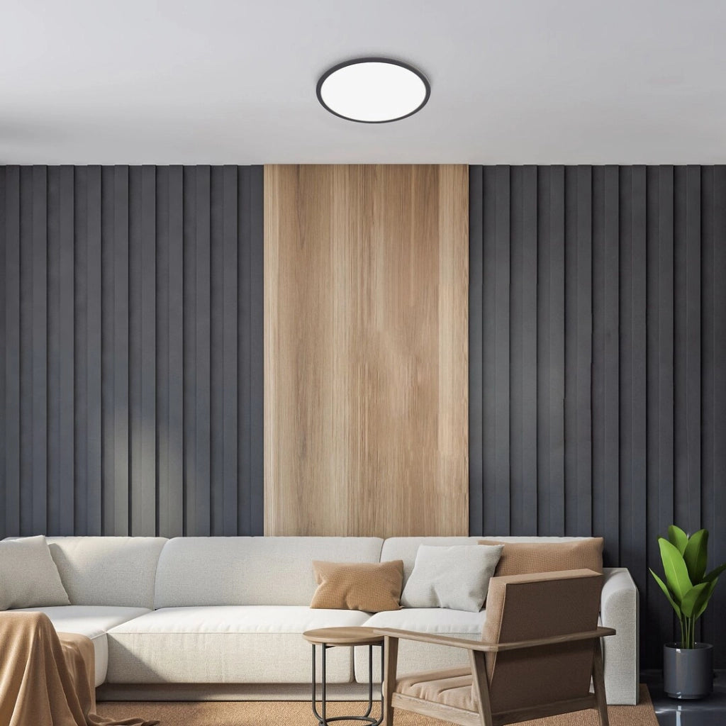 Plafoniera LED incasso tonda 42cm 22W nera Rabalux