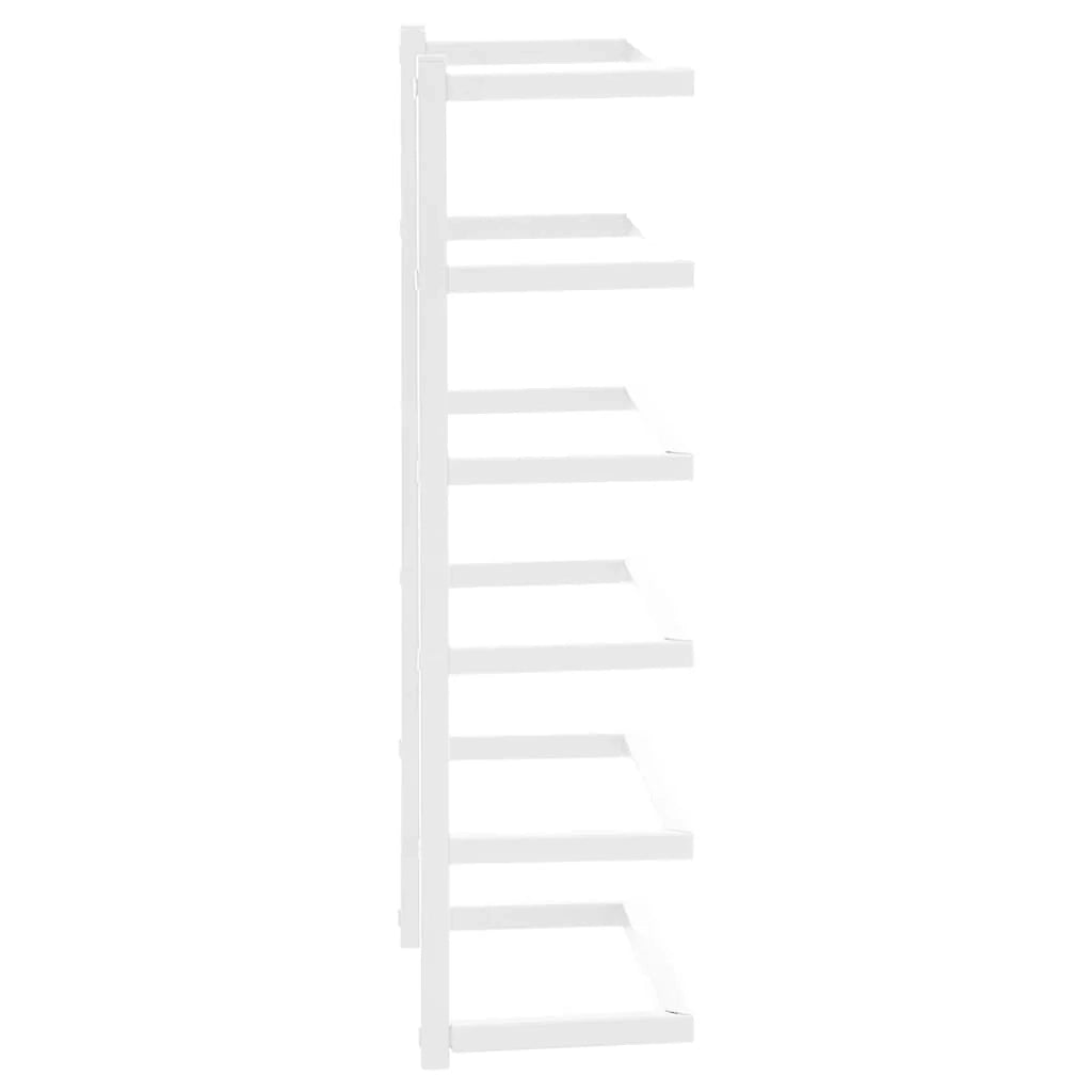 Portasciugamani da bagno mobiletto 24x12x48 cm acciaio bianco 02_0005466