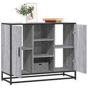 Credenza Grigio Sonoma 92x35x76 cm in Legno Multistrato 849017