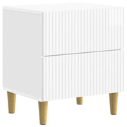 Armadio da Notte con cassetto Bianco Lucido 43 x 34,5 x 48 cm 894533