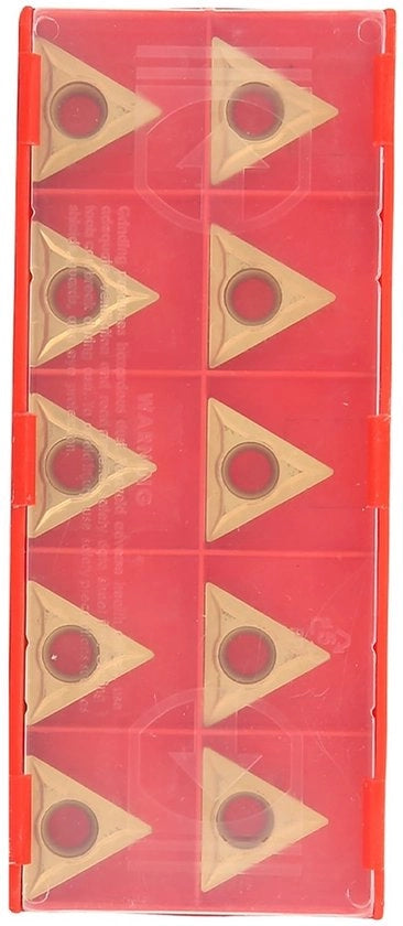 Punti di Taglio Trigonali - Inserti in Acciaio Duro - Acciaio di Tungsteno - 10 Pezzi - 16 mm x 5 mm x 4 mm - Alta Resistenza e Resistenza alla Trazione - Strumenti di Taglio