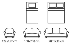 Coperta Plaid in Pile Sherpa Invernale Tinta unita 440 Gr/Mq Grigio - Singolo 160x200