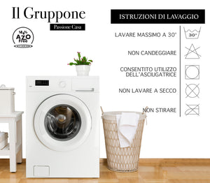 Trapunta Invernale In Tessuto Sherpa Flanellato Caldo Piumone In Morbida Microfibra Verde-Panna - Matrimoniale