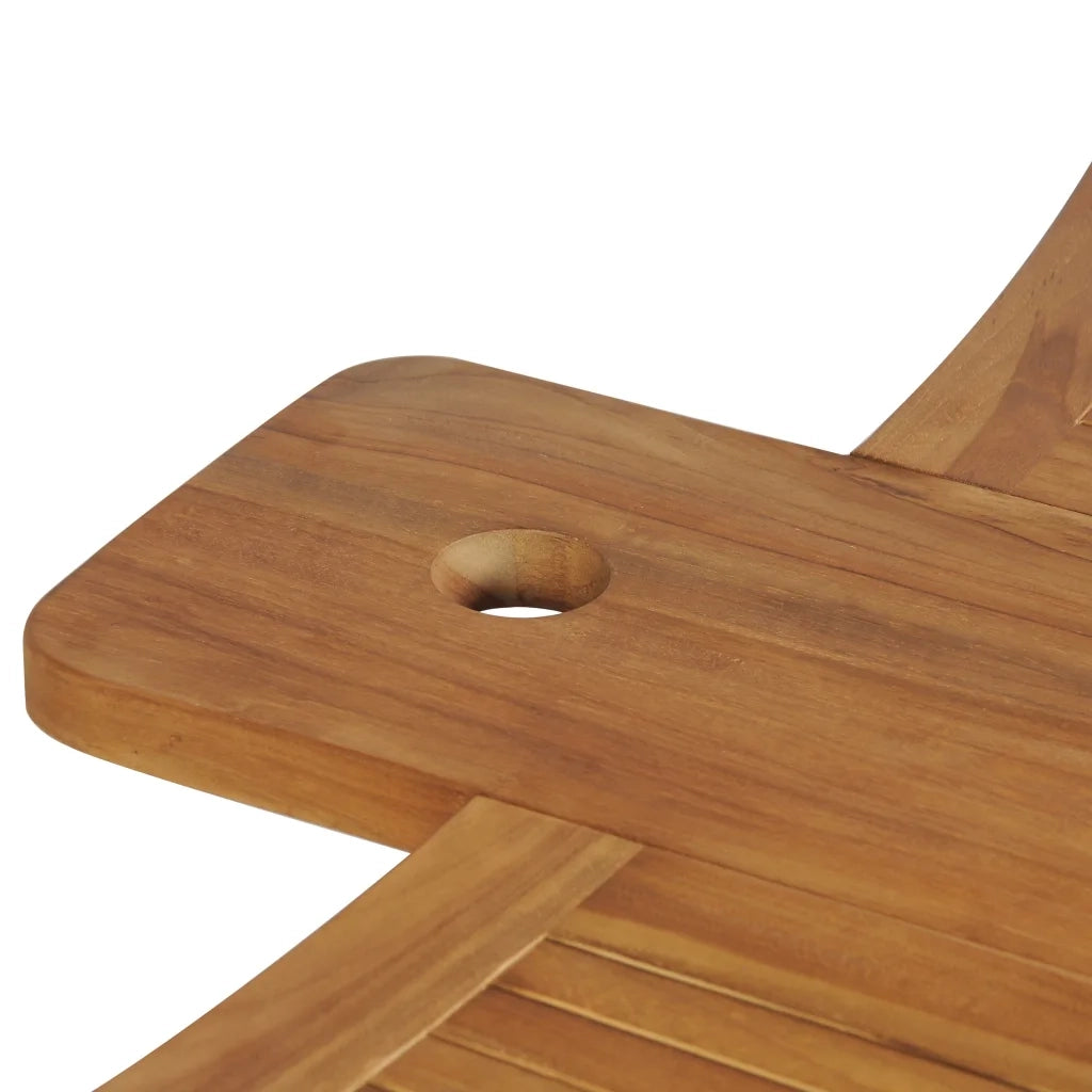 Tavolo da Bar Pieghevole 155x53x105 cm in Massello di Teak 43804