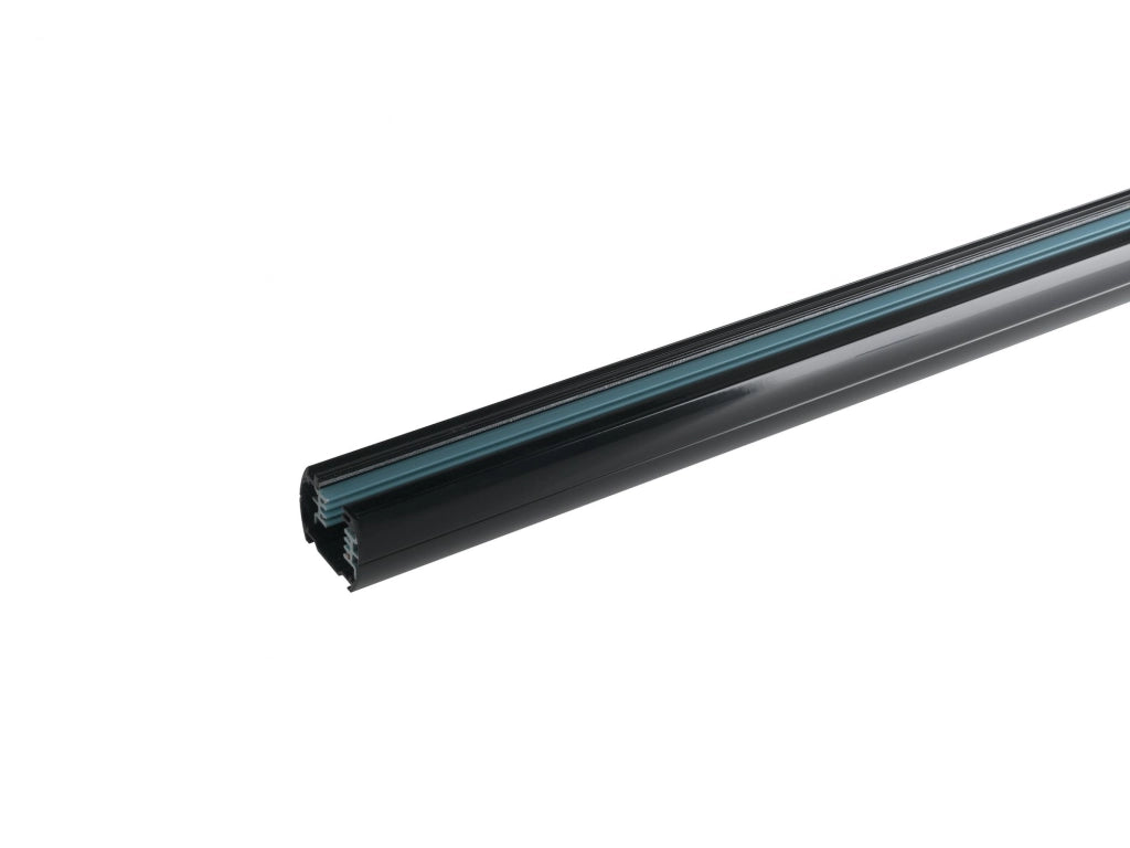 LED-TRACK-1M NERO BINARIO TRIFASE NERO INCLUSO TAPPI 4,3X3,5X100CM