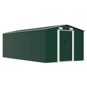 Capanno da Giardino 257x489x181 cm in Metallo Verde cod mxl 65812