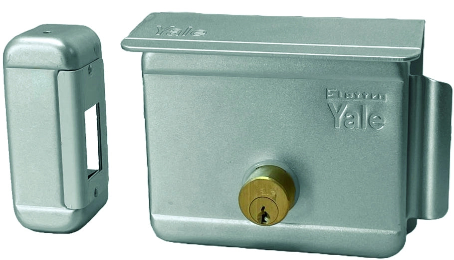 Yale ELETTROSERRATURA CANCELLI APPL. +S Acciaio Zincato Art. 680 E.50 Sx
