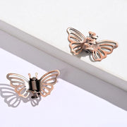 Set di 5 mini spigoli di velluto - Klemme metalliche, antiscivolo per signore e ragazze - Ideali per lo stile dei capelli e accessori in rosso