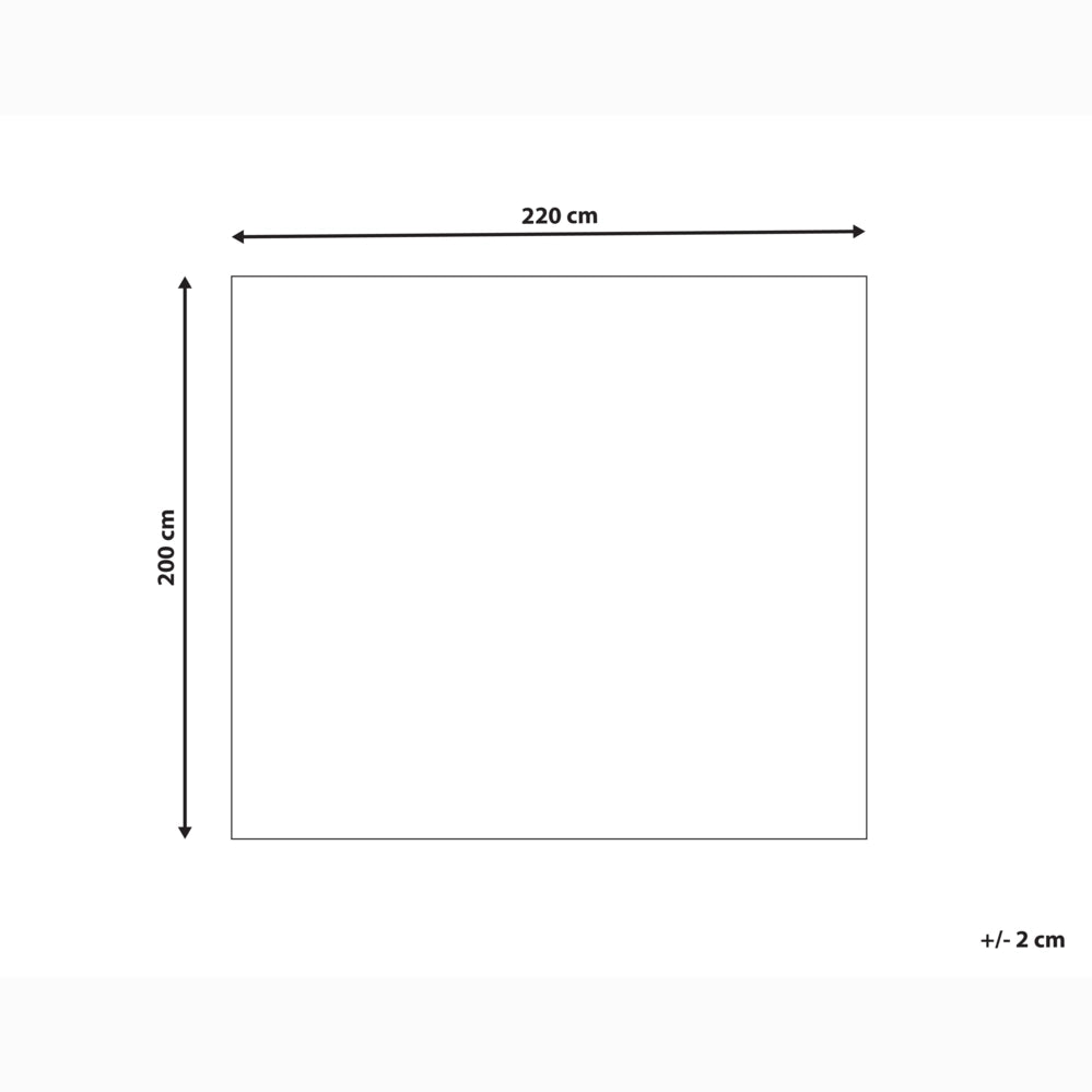 Copriletto in cotone beige chiaro 220 x 200 cm con motivo a tinta unita Decorativo Copriletto Camera da letto