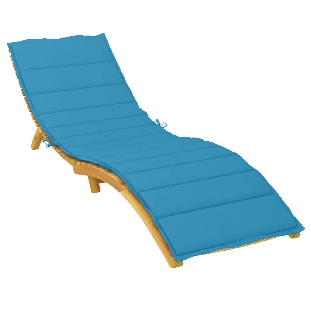 Cuscino per Lettino Blu 200x70x3 cm in Tessuto Oxford 314222
