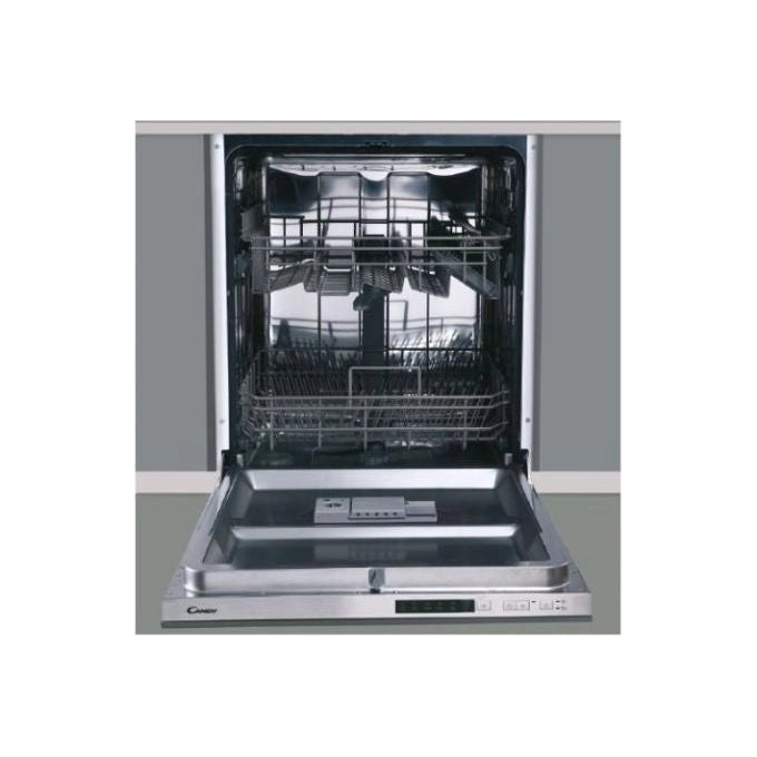 Candy CFS 2D272X-E Lavastoviglie da Incasso Scomparsa Totale 12 coperti Classe E 47 dB 5 Programmi Cerniere Sliding (82x60x55 cm) colore Inox