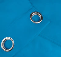 Tenda Semioscurante 140 x 290 Cm Moderne Con Occhielli  Azzurro - 2 Tende