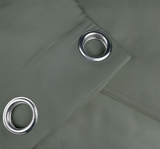 Tenda Semioscurante 140 x 290 Cm Moderne Con Occhielli  Grigio - 2 Tende