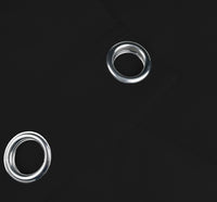 Tenda Semioscurante 140 x 290 Cm Moderne Con Occhielli  Nero - 1 Tenda