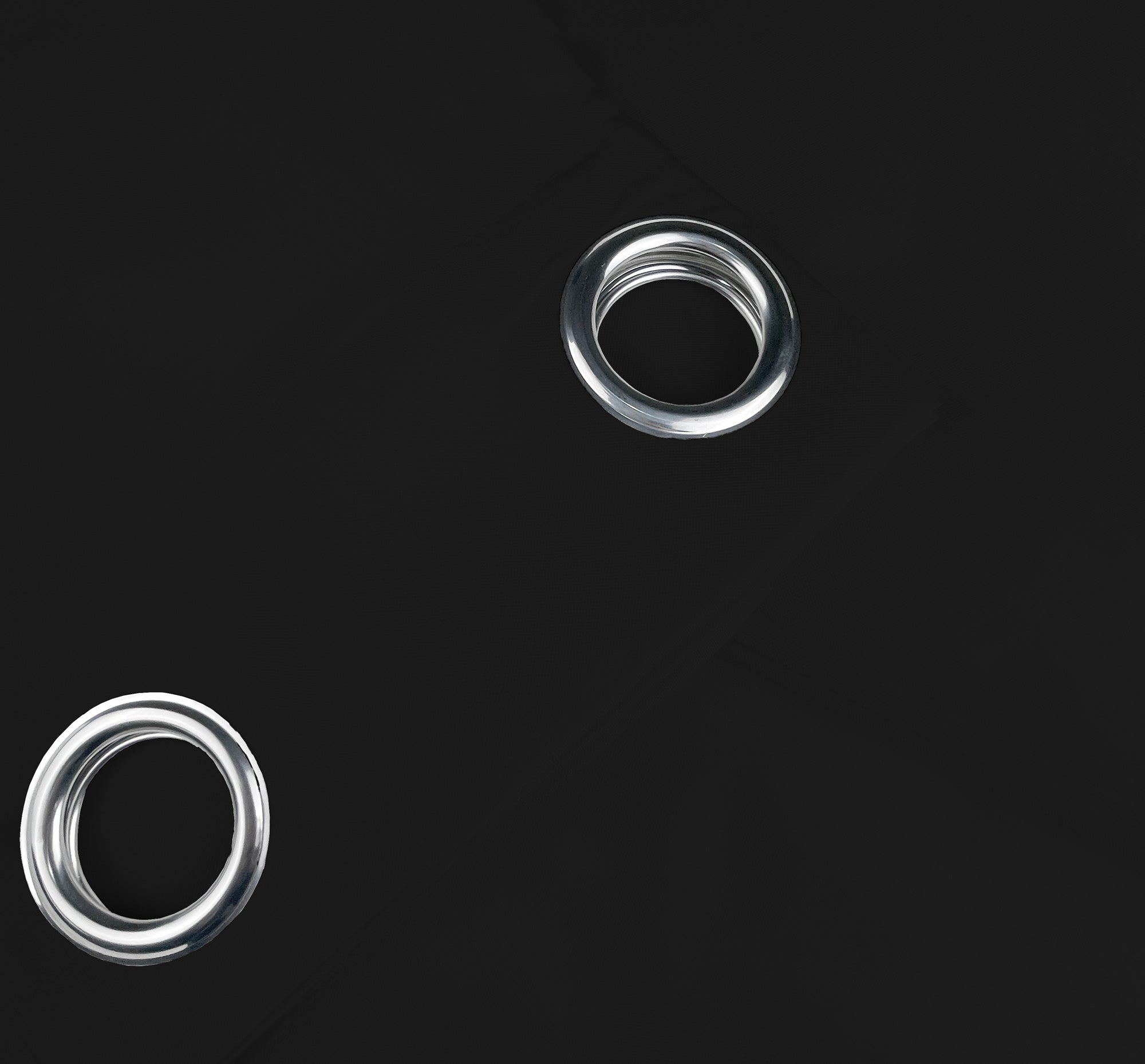 Tenda Semioscurante 140 x 290 Cm Moderne Con Occhielli  Nero - 1 Tenda