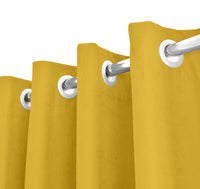 Tenda Semioscurante 140 x 290 Cm Moderne Con Occhielli  Oro - 2 Tende