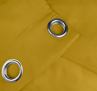 Tenda Semioscurante 140 x 290 Cm Moderne Con Occhielli  Oro - 2 Tende