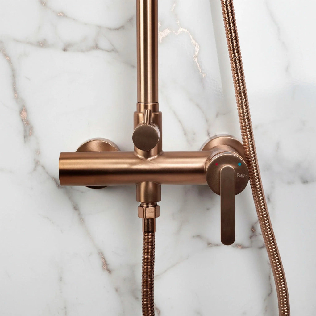 Set Doccia Rea Ontario Brush Copper