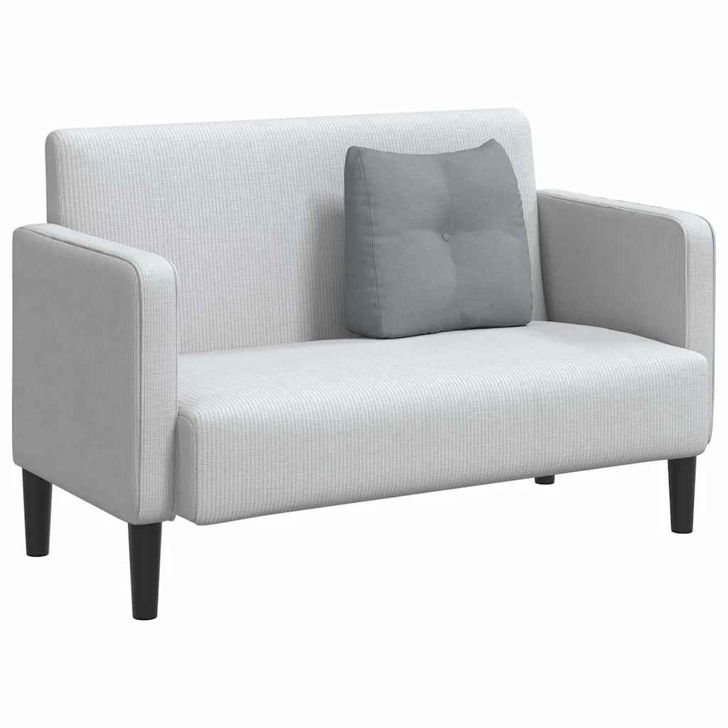 Cuscino per Schiena Grigio chiaro 45 x 24 x 50 cm Tessuto