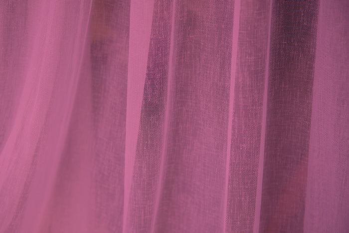 Coppia Tendine Tende 60 x 150 Cm Finestra Semi Oscuranti A Tinta Unita Leggera Cucina Camera Cameretta 2 Pannelli Lilla