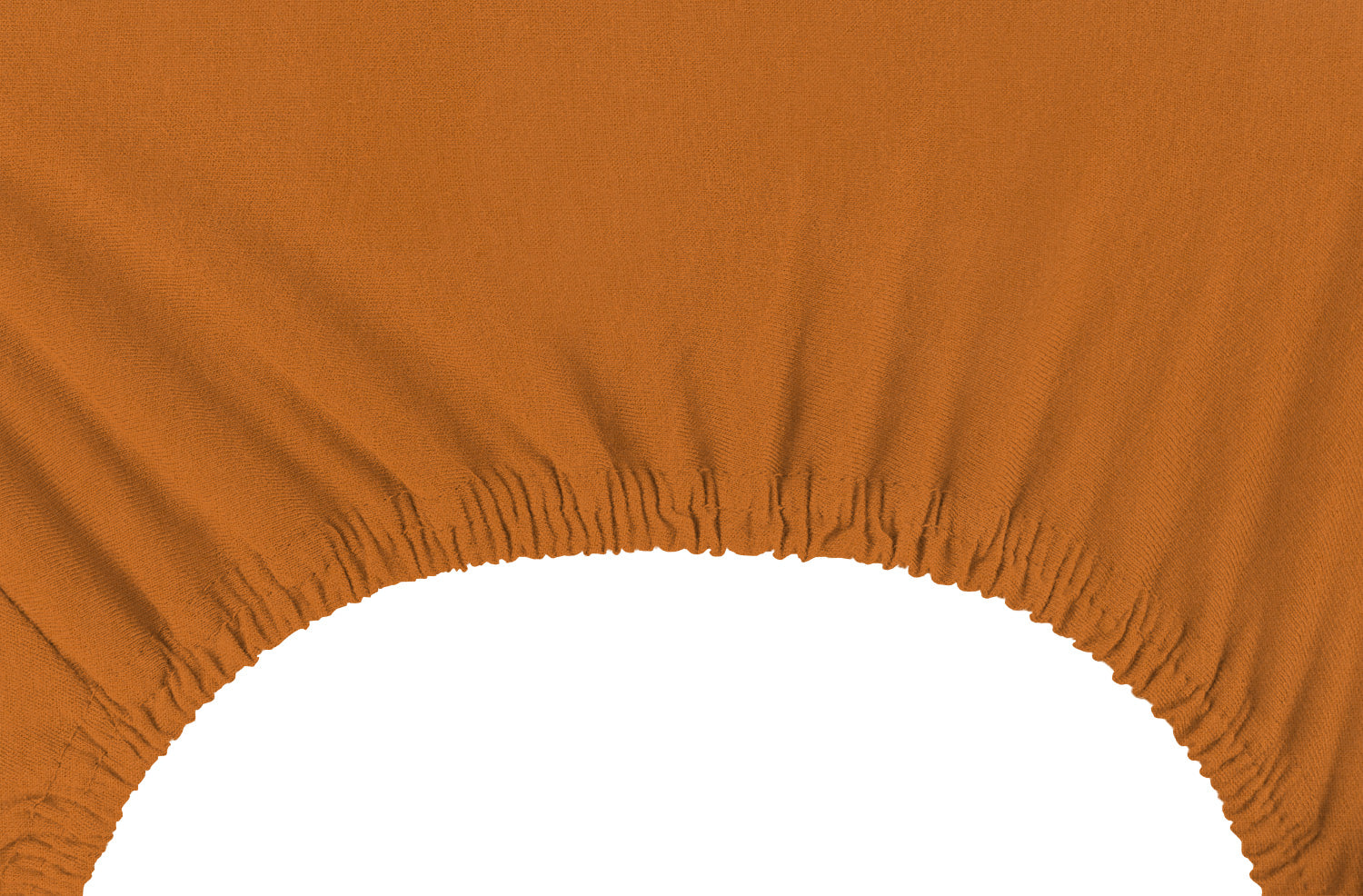 Lenzuolo Sotto Con Angoli Elastici 100% Puro Cotone  Arancio - Singolo