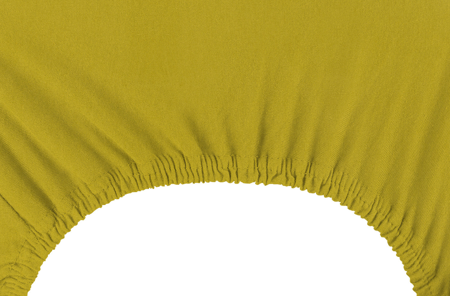 Lenzuolo Sotto Con Angoli Elastici 100% Puro Cotone  Giallo - Singolo