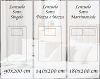 Lenzuolo Sotto Con Angoli Elastici 100% Puro Cotone  Verde - Singolo