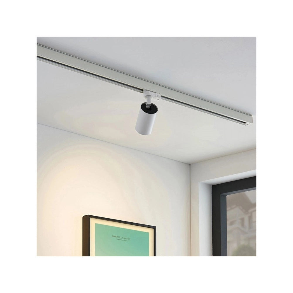 Trade Shop - Porta Faretto Lampadina Attacco Gu10 Per Binario Trifase Orientabile Faro Proiettore Gd18a -